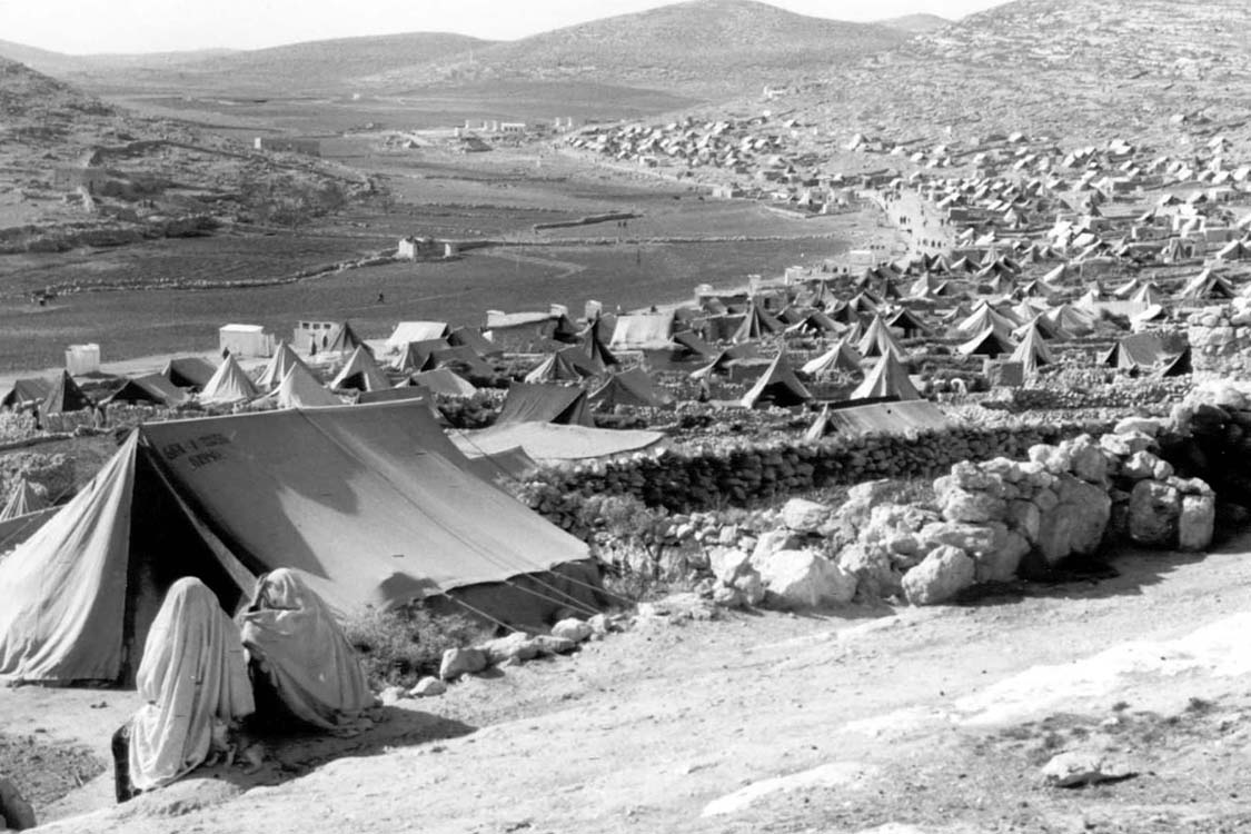 In 1948, Zionist militias caused the Nakba by destroying 500 Palestinian villages and forcibly displacing over 750,000 Palestinians (approximately half of Palestine's population). These militias also killed more than 15,000 civilians.