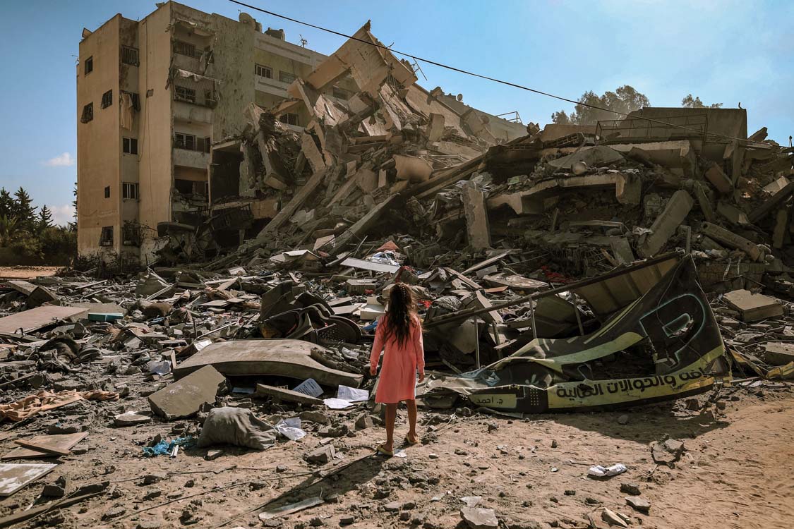 In 2023, Israeli occupation forces launched a genocide in Gaza on 7 October, killing at least 71,600 Palestinians, including 20,100 children and over 28,000 women and girls. Israeli forces injured more than 169,000 people and killed at least 1,722 health and aid workers. The assault destroyed 83 percent of all structures in Gaza and 84 percent of health facilities. Israeli forces carried out more than 790 attacks on health facilities and imposed a complete siege that caused at least 459 people, including 154 children, to die from starvation. Nearly 1.9 million Palestinians—90 percent of Gaza's population—were forcibly displaced.